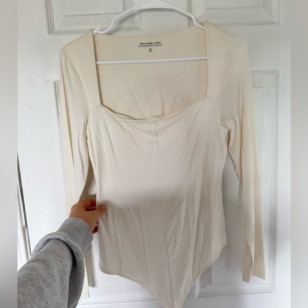 Abercrombie & Fitch Cream Bodysuit